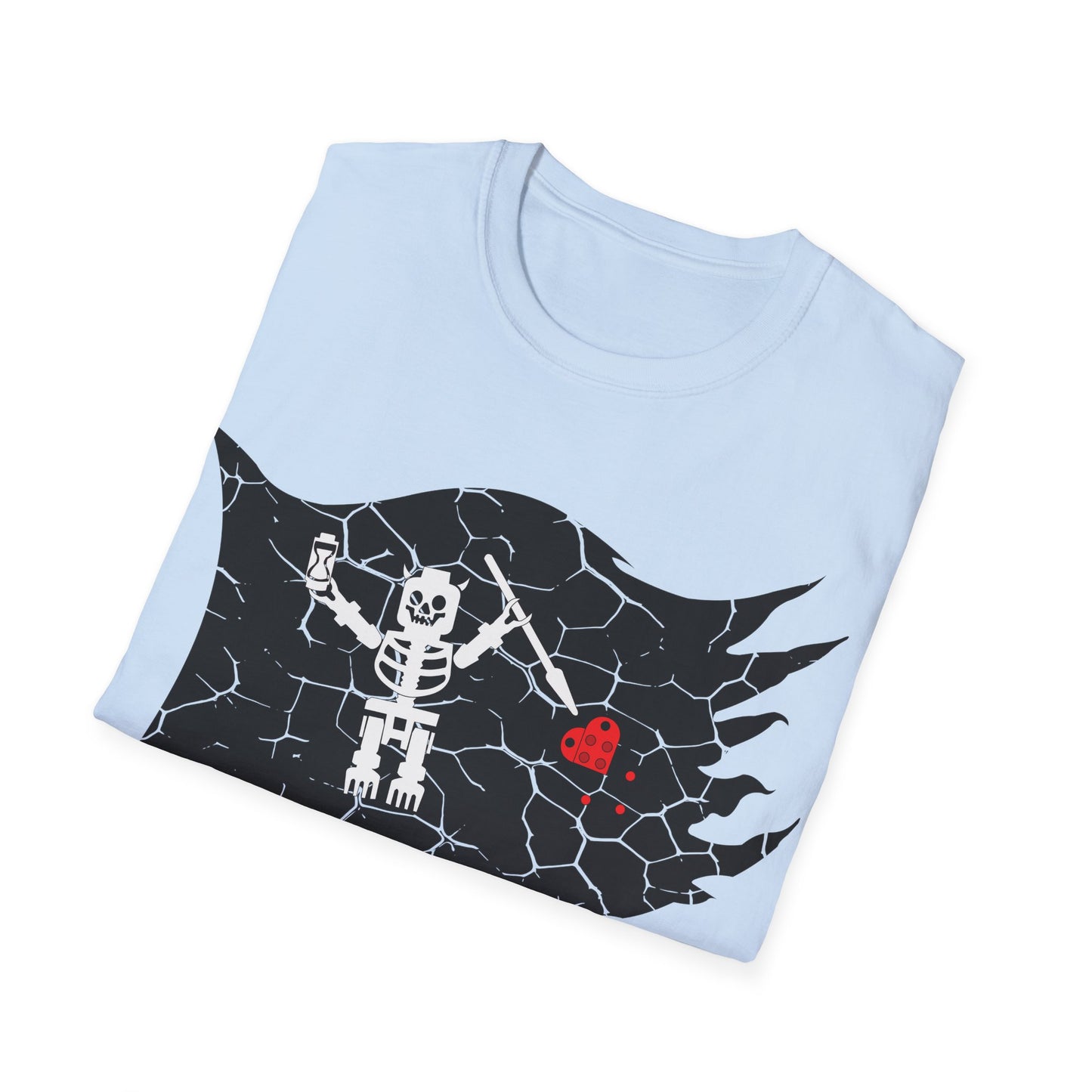 Captain Brickbeards Pirate Flag Softstyle T-Shirt