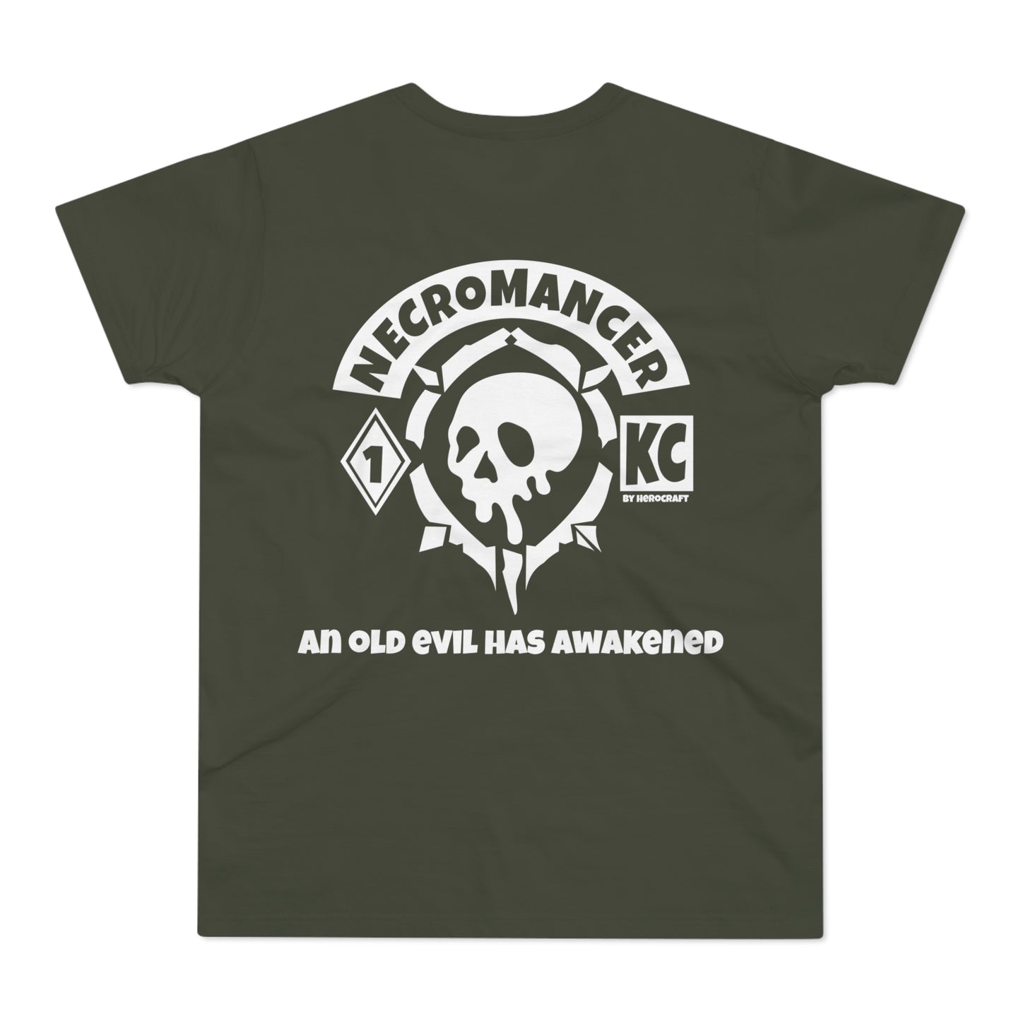 Men's Necromancer T-Shirt - Skull Design - Perfect for Gamers & Halloween