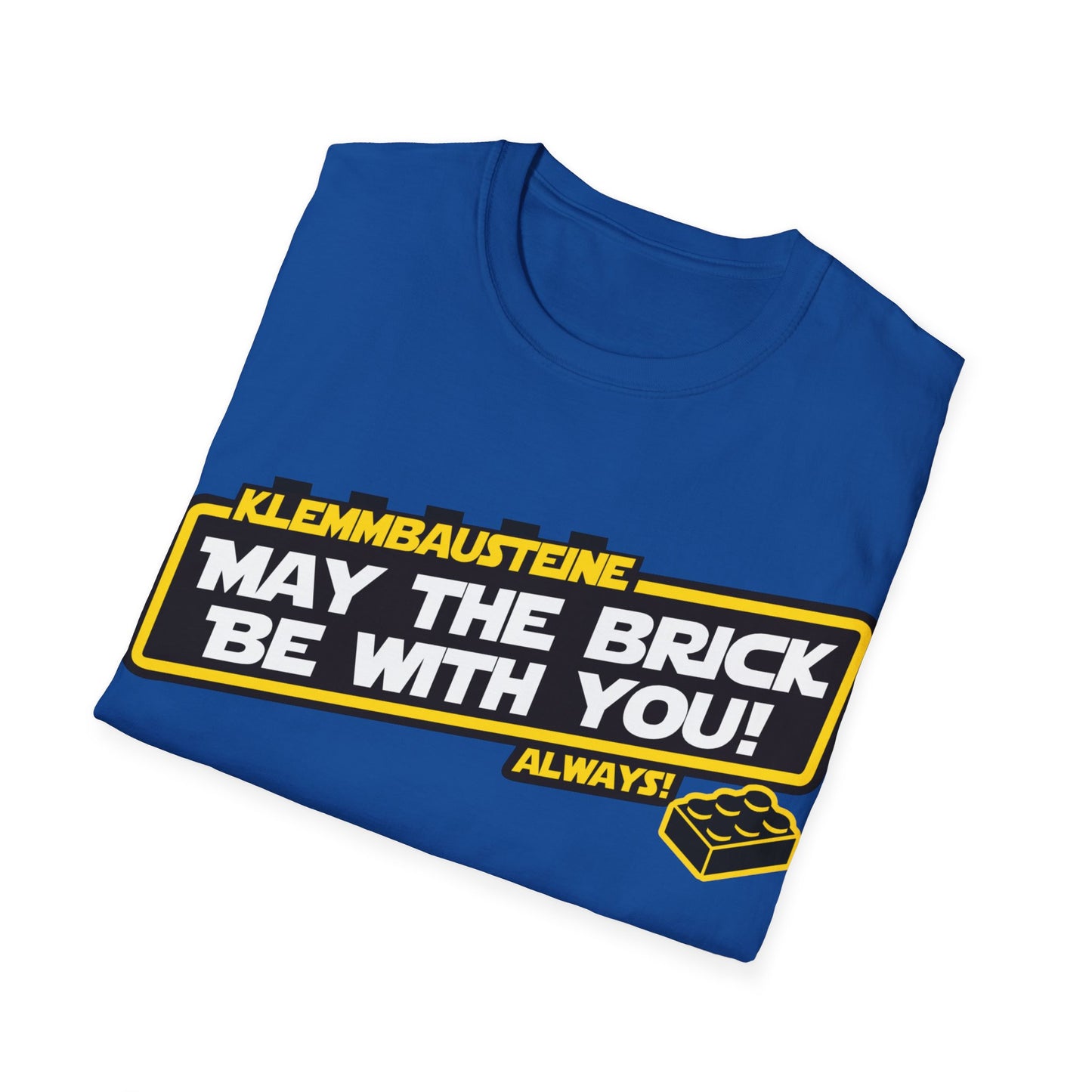 "Klemmbausteine - die Macht auf dem Bautisch!" Special-Black T-Shirt