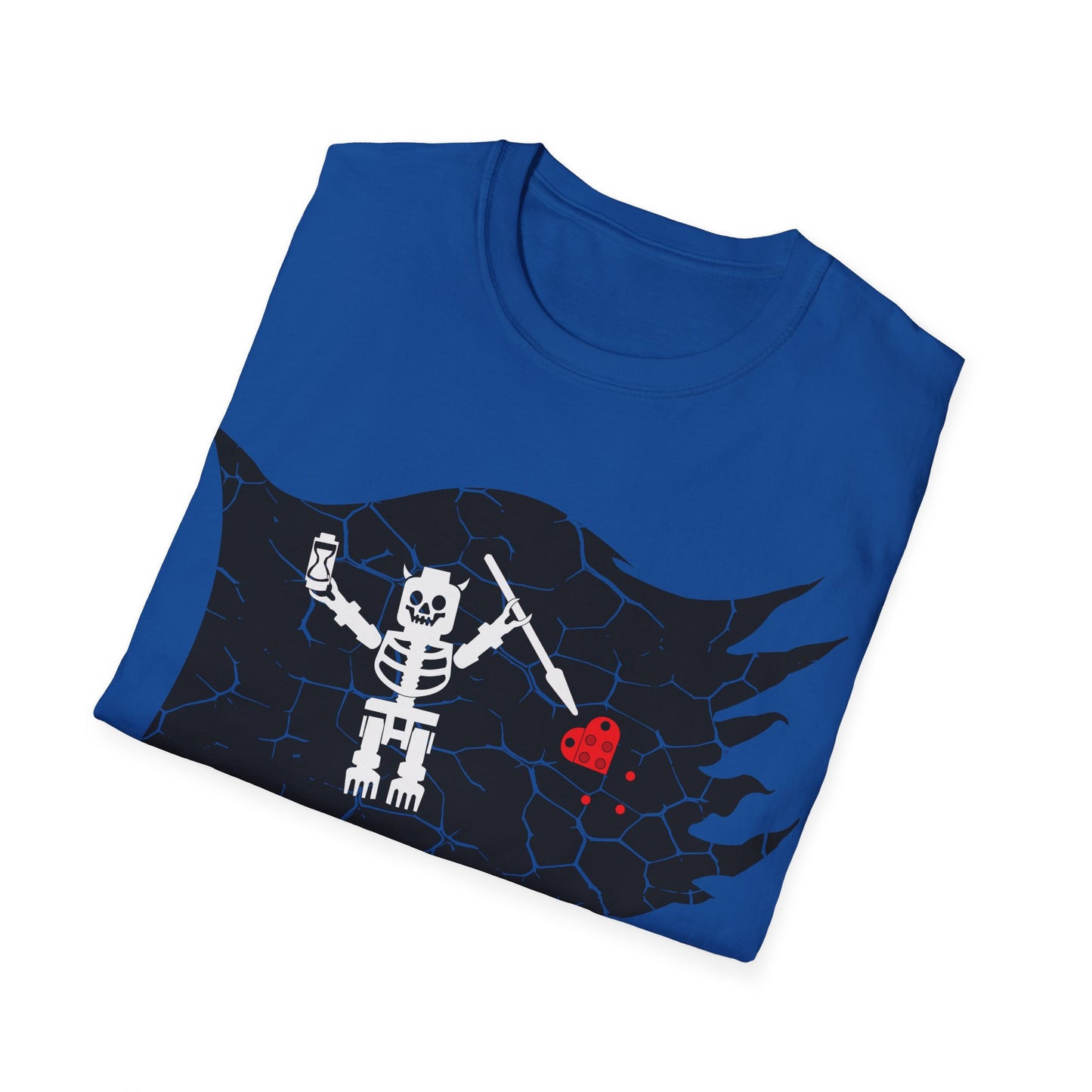 Captain Brickbeards Pirate Flag Softstyle T-Shirt