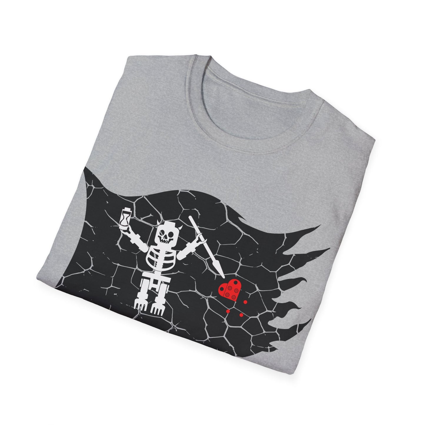 Captain Brickbeards Pirate Flag Softstyle T-Shirt