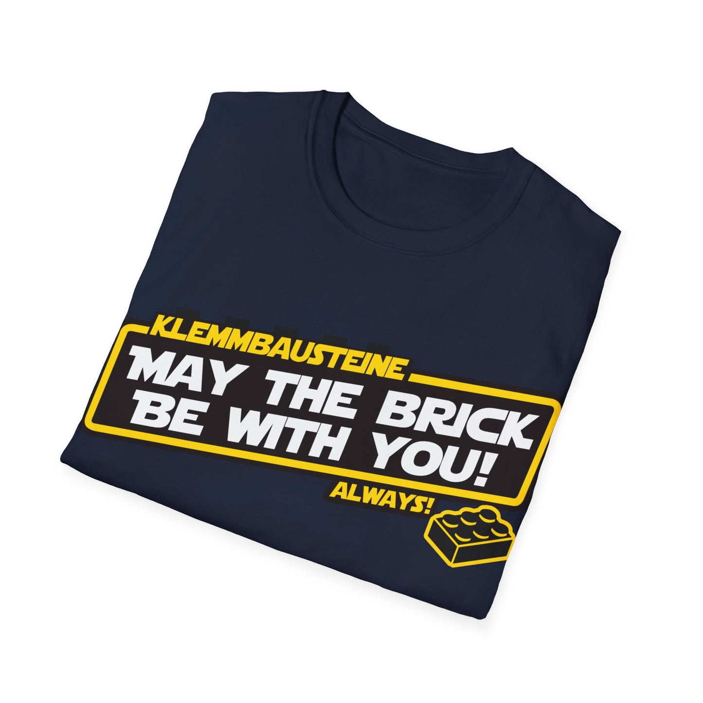"Klemmbausteine - die Macht auf dem Bautisch!" Special-Black T-Shirt