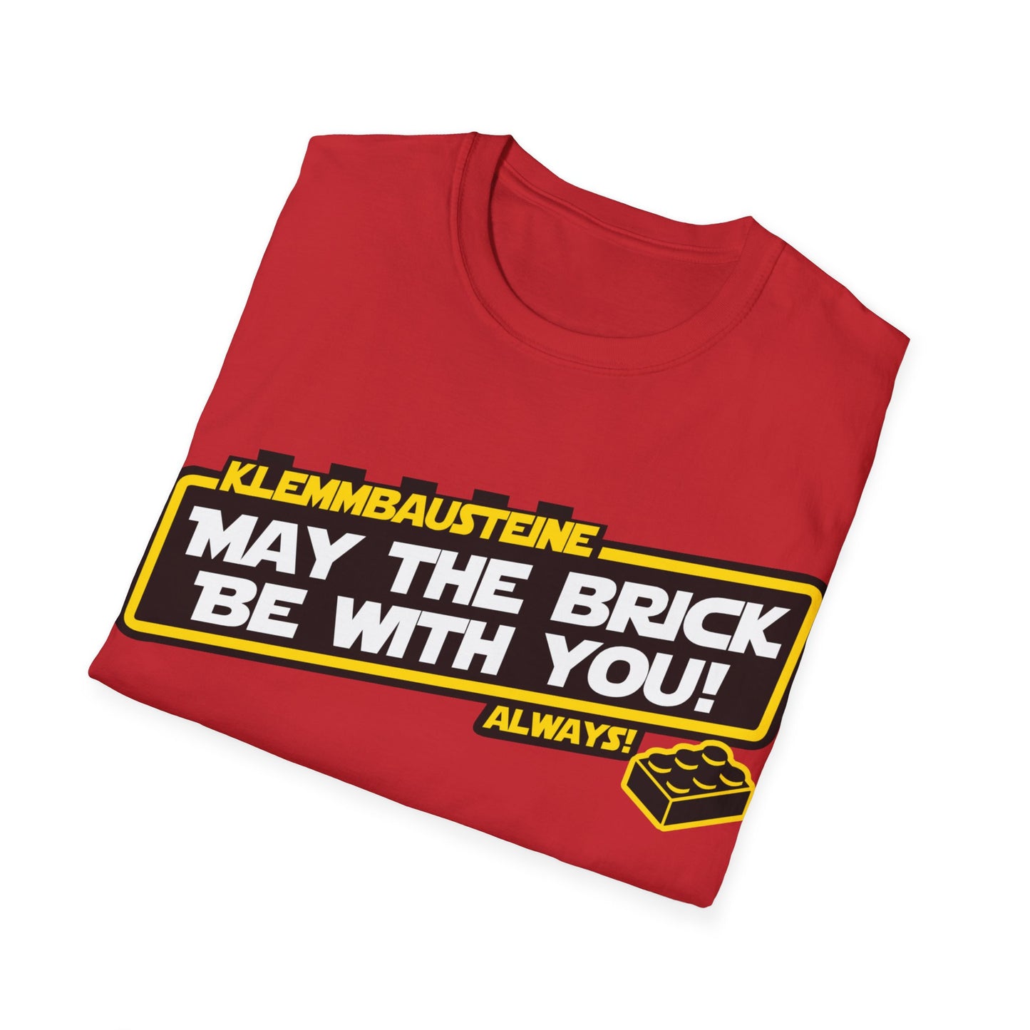 "Klemmbausteine - die Macht auf dem Bautisch!" Special-Black T-Shirt