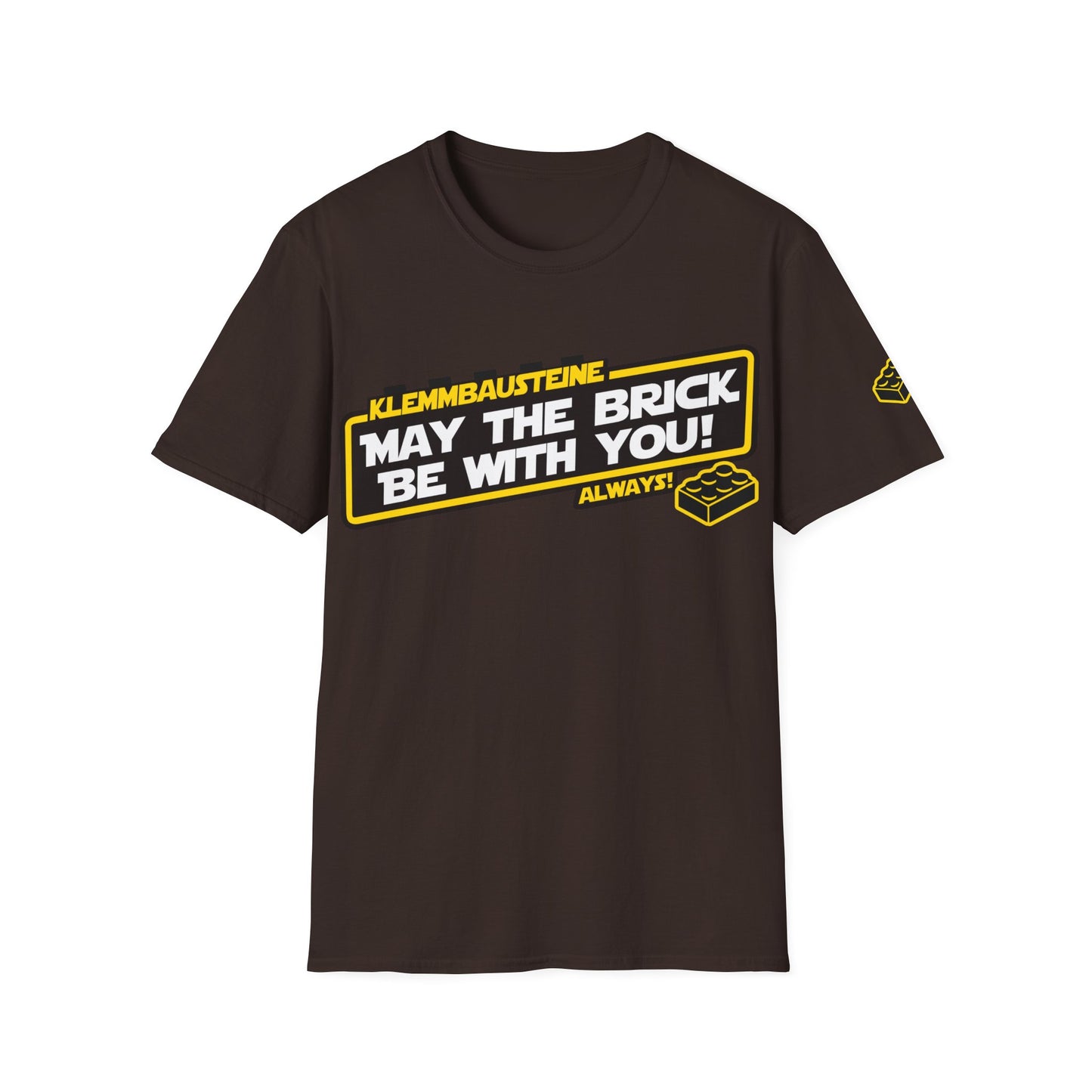 "Klemmbausteine - die Macht auf dem Bautisch!" Special-Black T-Shirt