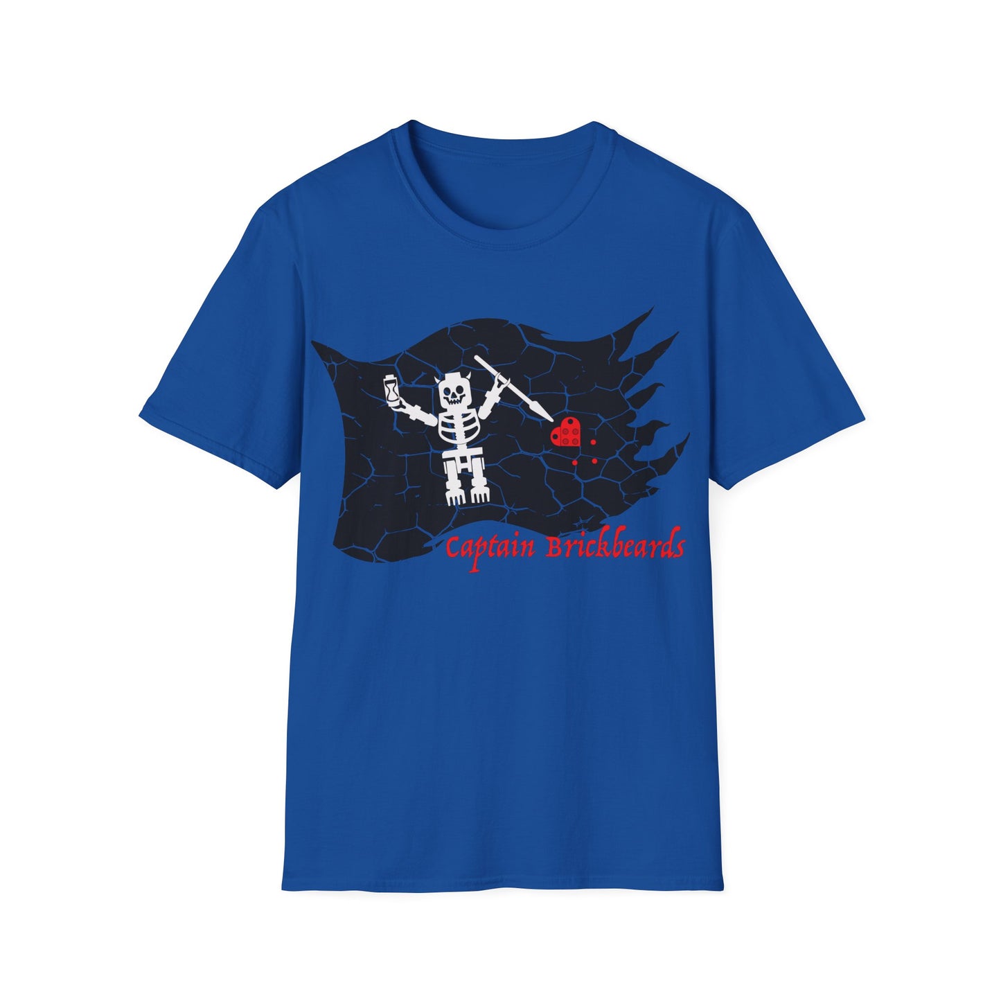 Captain Brickbeards Pirate Flag Softstyle T-Shirt