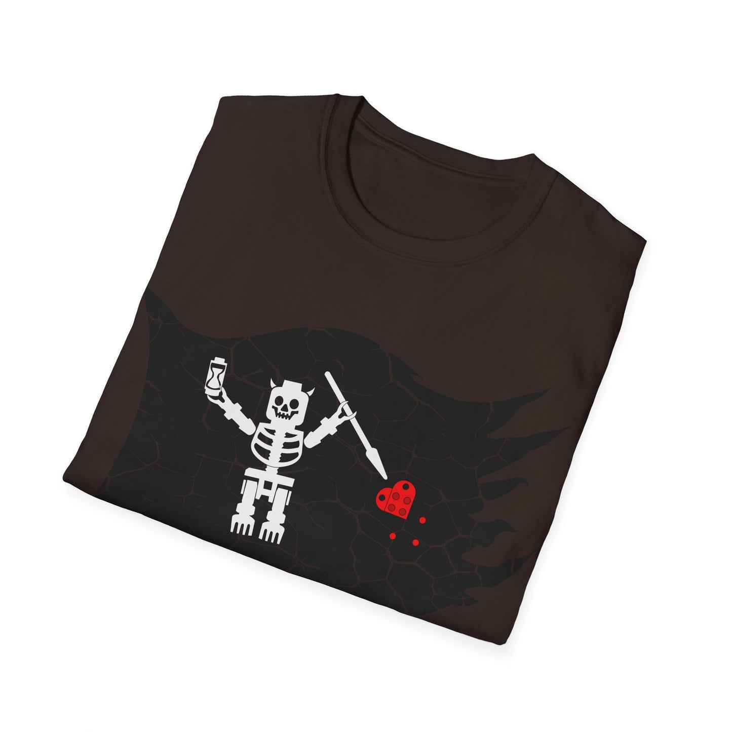 Captain Brickbeards Pirate Flag Softstyle T-Shirt