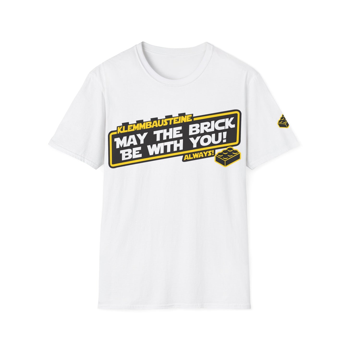"Klemmbausteine - die Macht auf dem Bautisch!" Special-Black T-Shirt