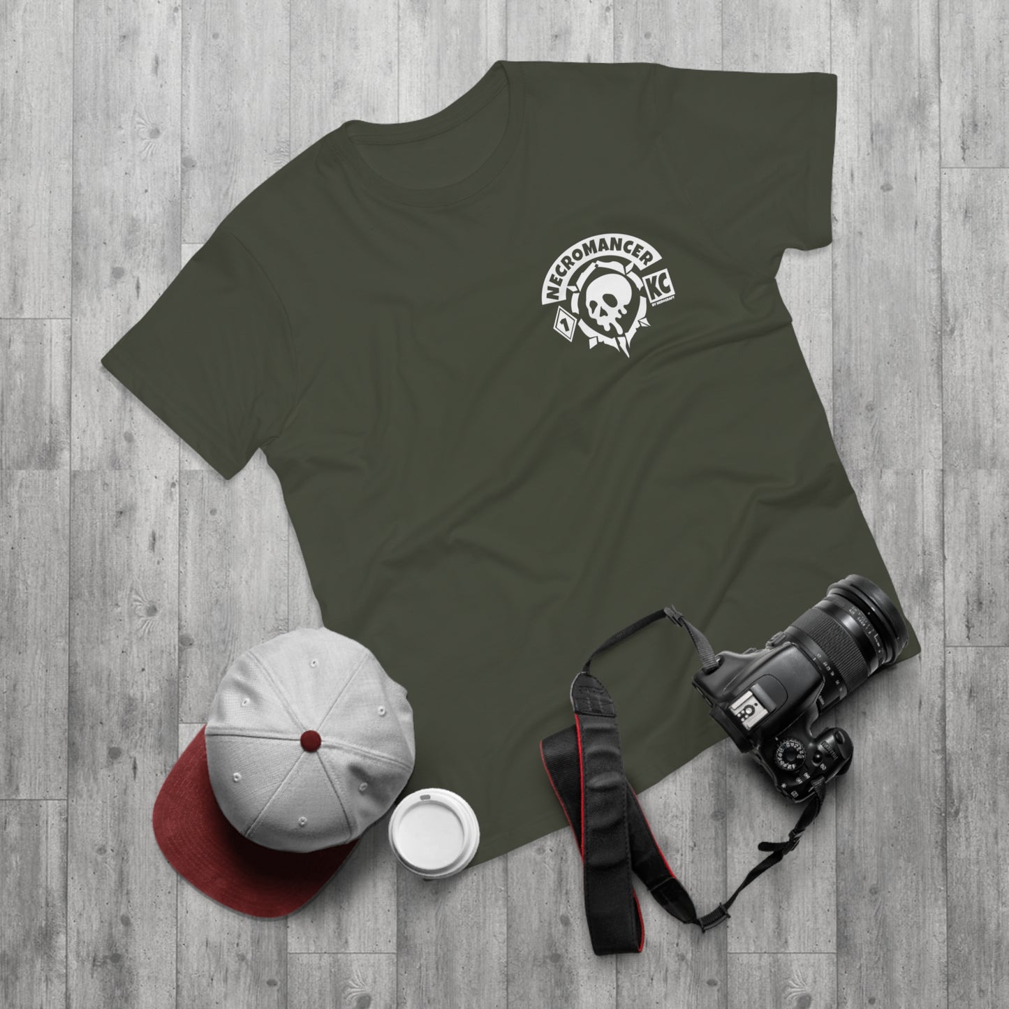 Men's Necromancer T-Shirt - Skull Design - Perfect for Gamers & Halloween