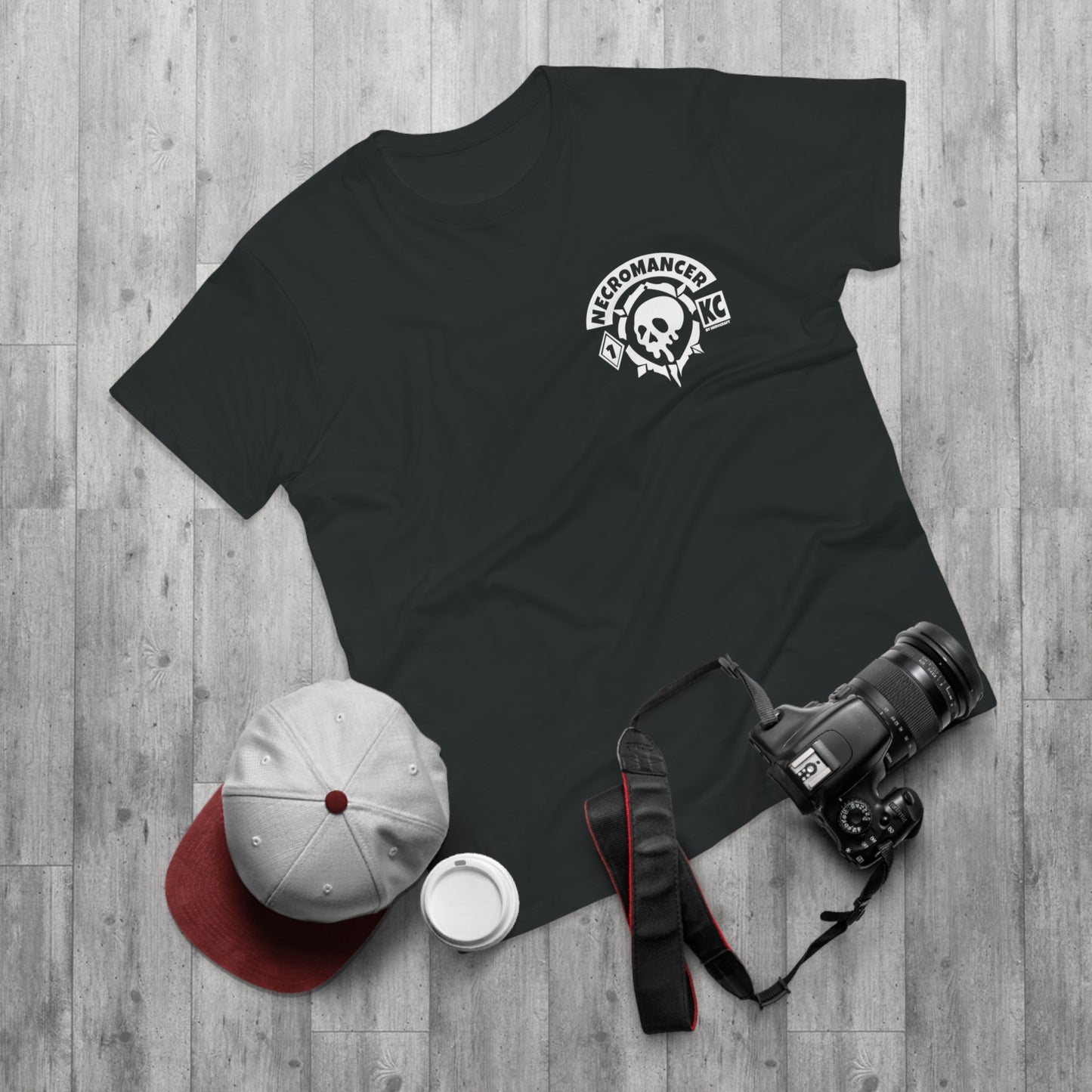 Men's Necromancer T-Shirt - Skull Design - Perfect for Gamers & Halloween