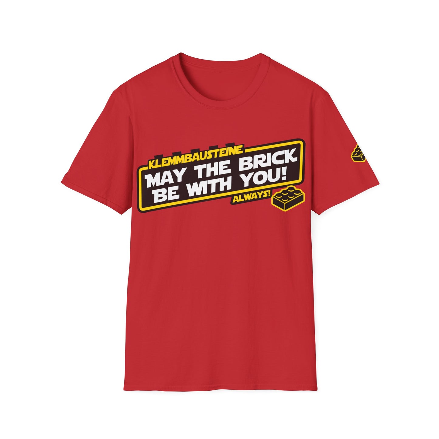 "Klemmbausteine - die Macht auf dem Bautisch!" Special-Black T-Shirt