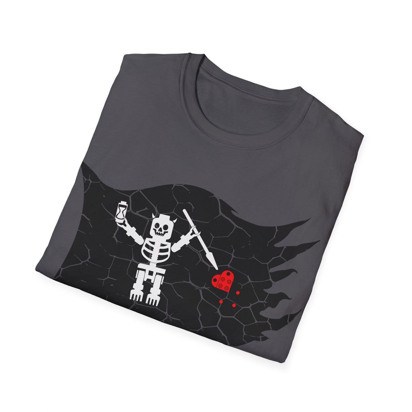 Captain Brickbeards Pirate Flag Softstyle T-Shirt