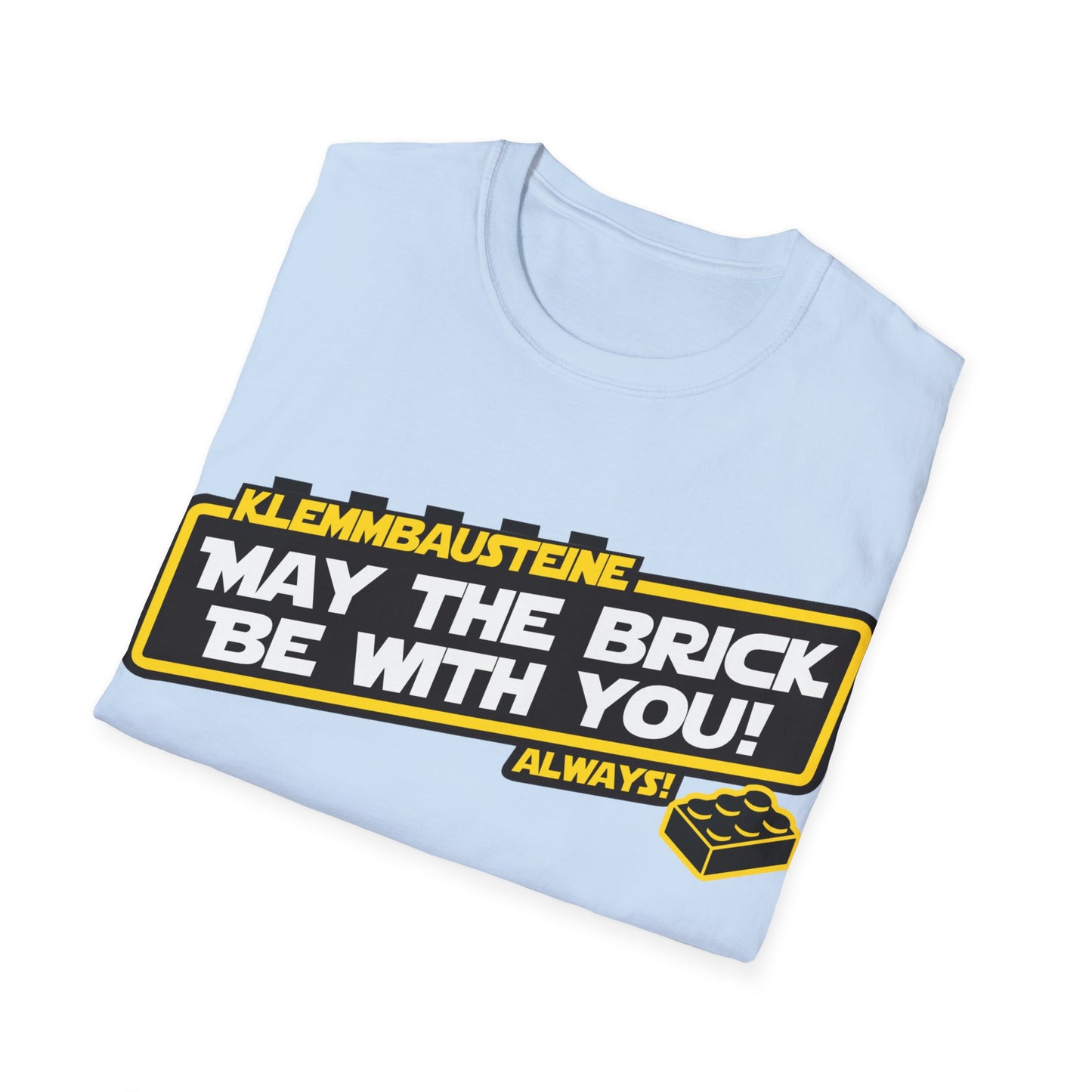 "Klemmbausteine - die Macht auf dem Bautisch!" Special-Black T-Shirt
