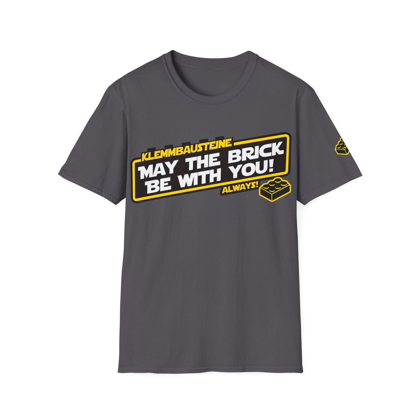 "Klemmbausteine - die Macht auf dem Bautisch!" Special-Black T-Shirt
