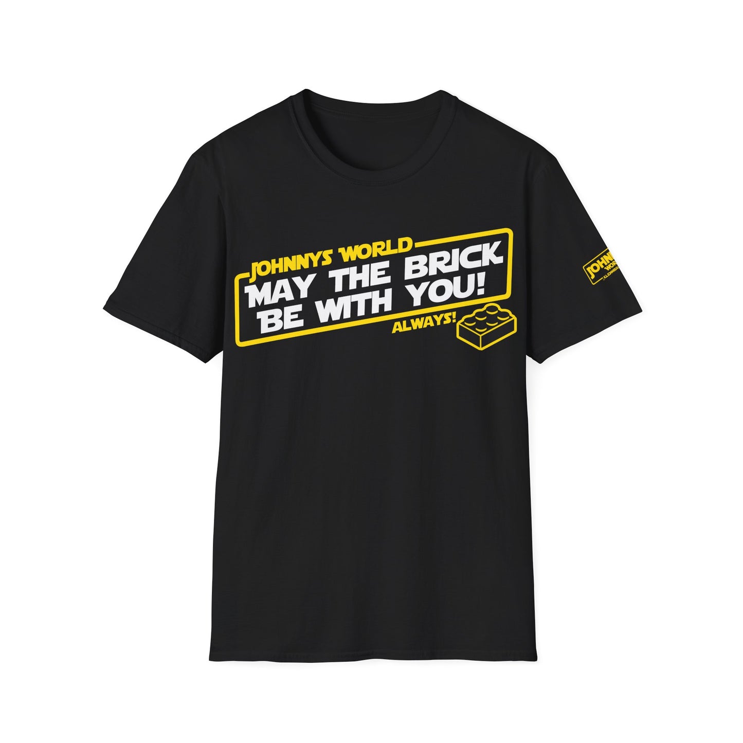 "May the Brick be with you!" Special-Black T-Shirt