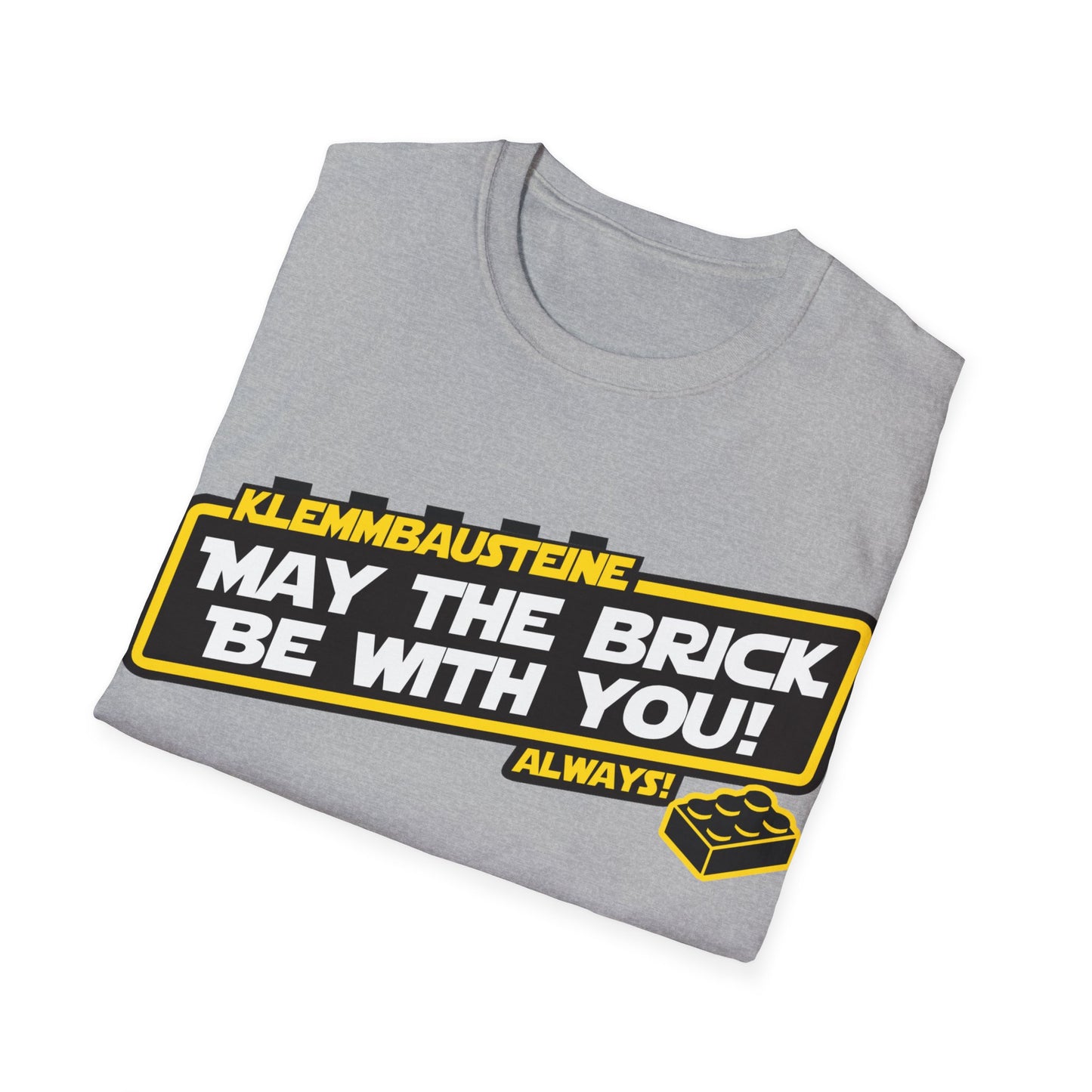 "Klemmbausteine - die Macht auf dem Bautisch!" Special-Black T-Shirt