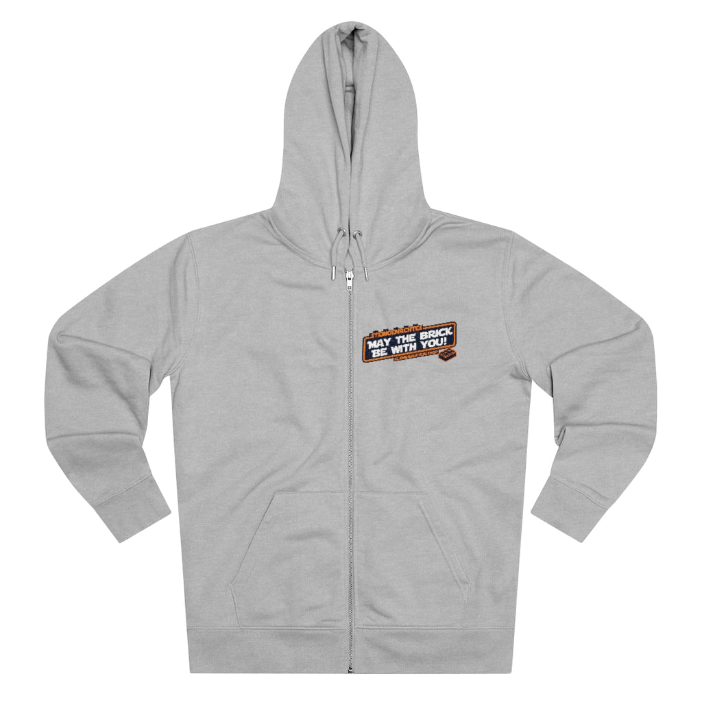 "Steingemachtes-Crew" Zipper-Hoodie
