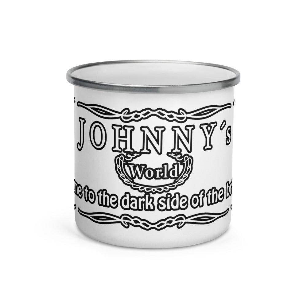 Johnny's World - die Emailletasse