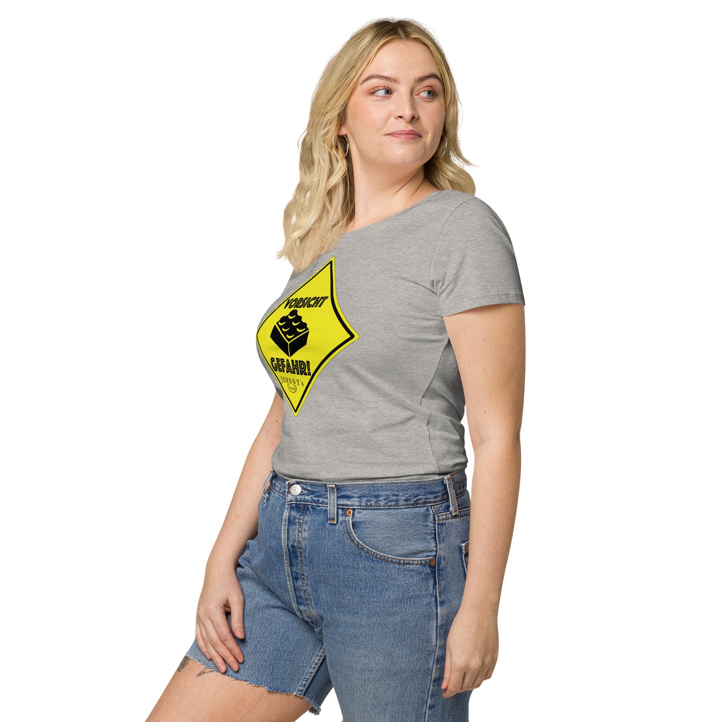 "Vorsicht Gefahr" Mädels T-Shirt