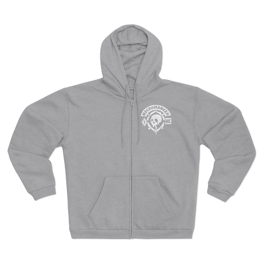 Necromancer Skull Zip Hoodie — "An Old Evil Has Awakened"