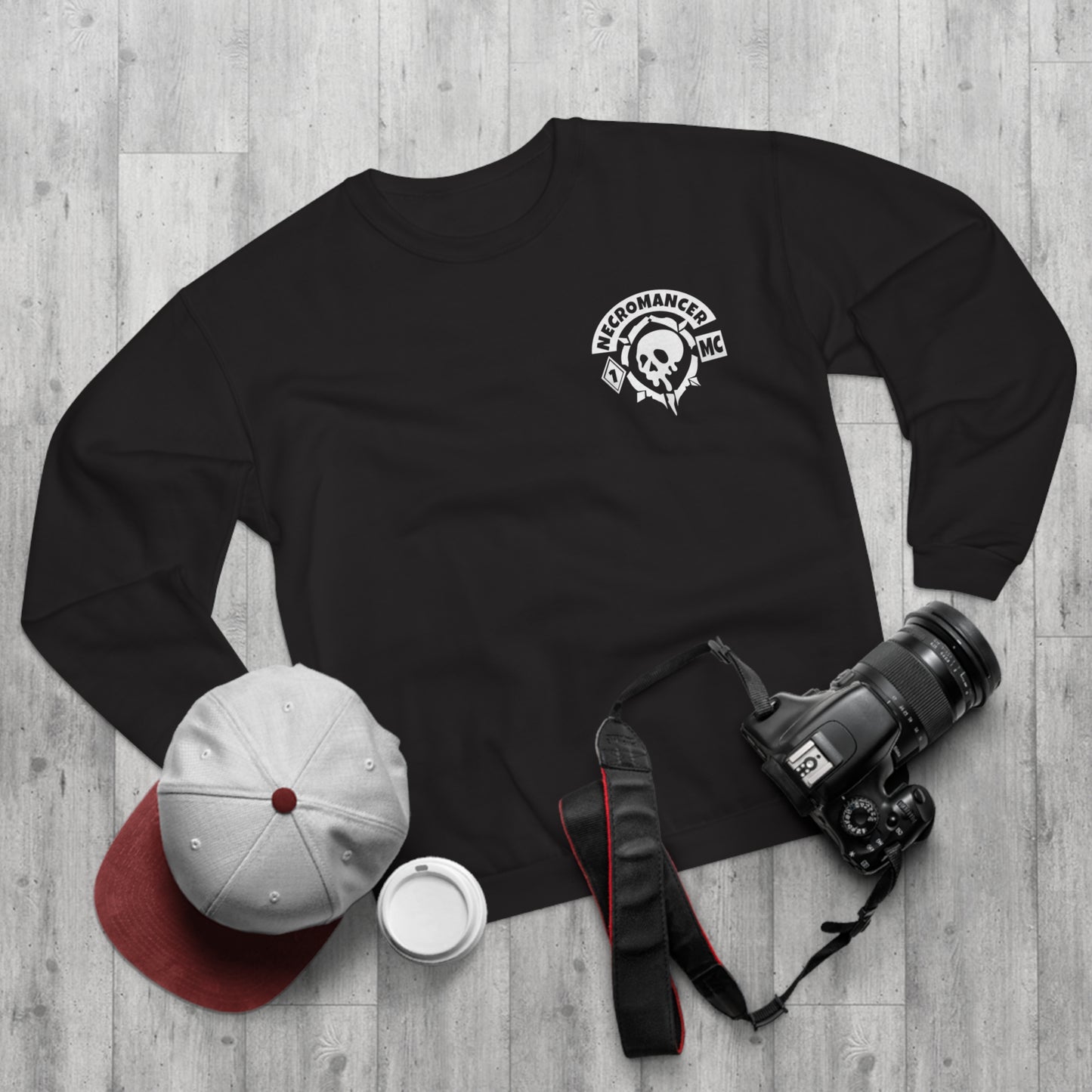 Necromancer Skull Sweatshirt — "An Old Evil Has Awakened" Gothic Graphic Crewneck