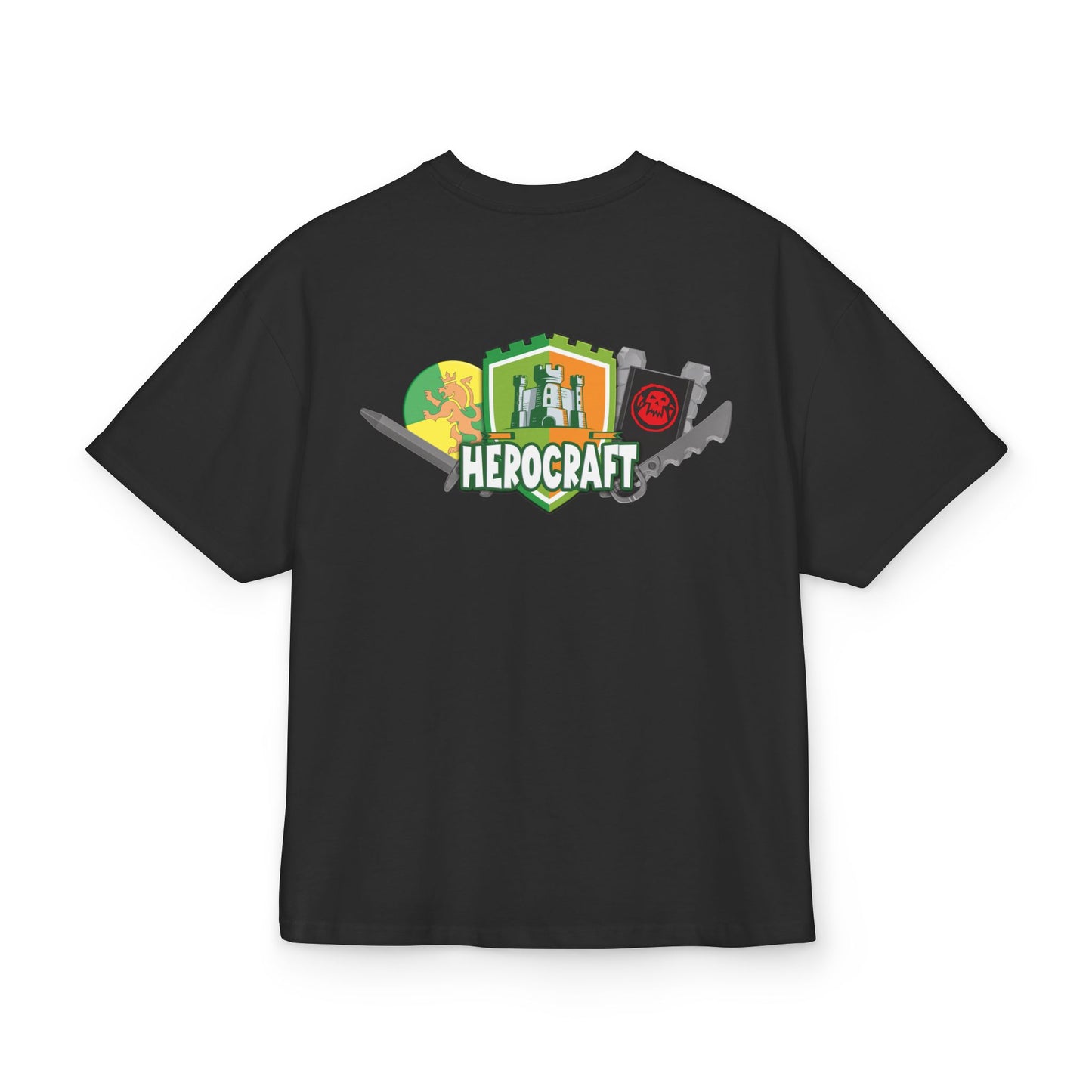 HeroCraft Gaming T‑Shirt — Adventure Logo Tee (Front & Back)