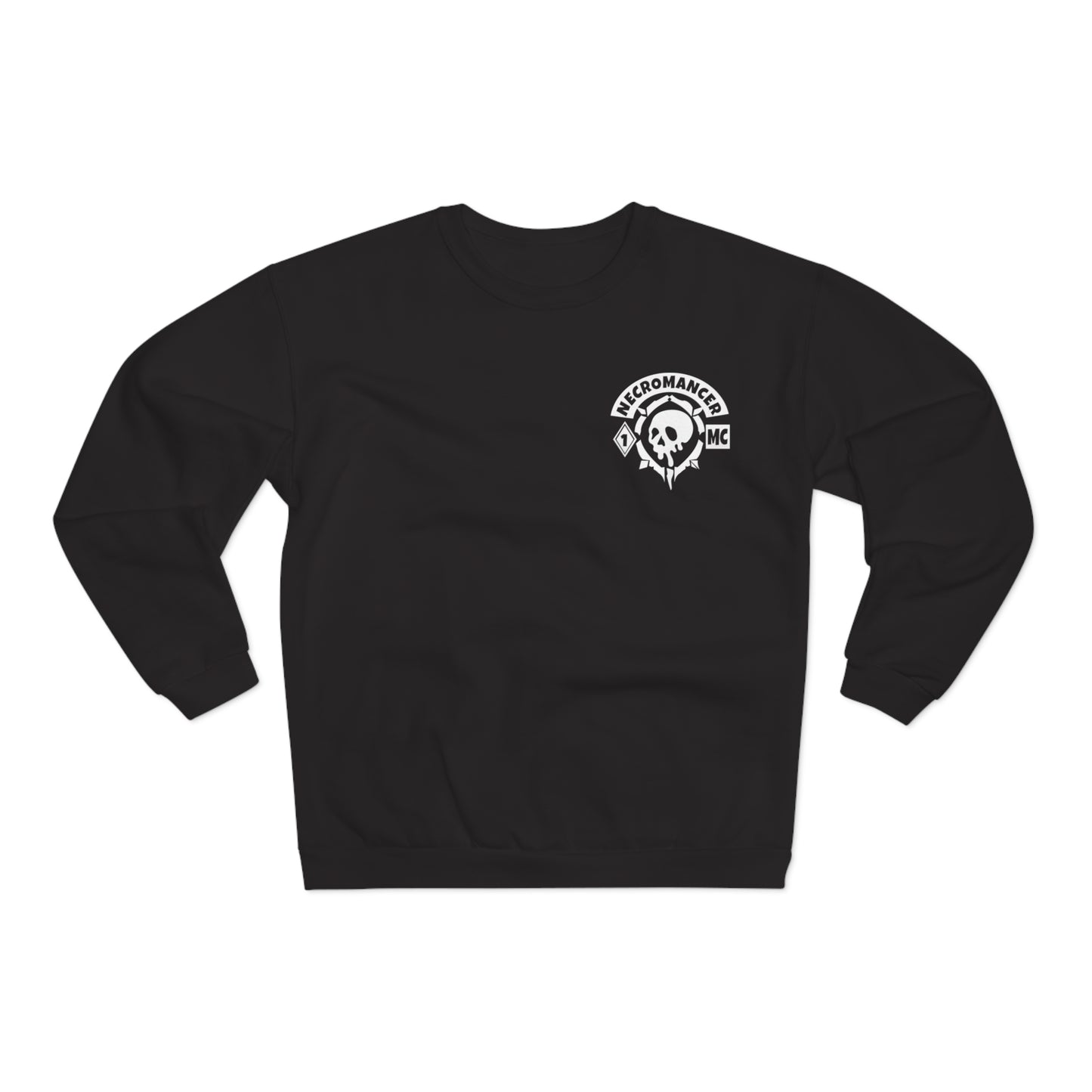Necromancer Skull Sweatshirt — "An Old Evil Has Awakened" Gothic Graphic Crewneck
