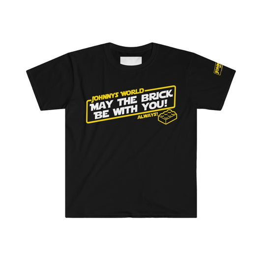 "May the Brick be with you!" Special-Black T-Shirt