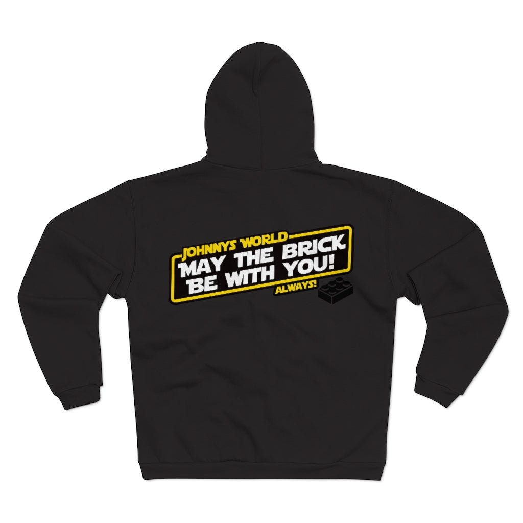 "May the Brick" Unisex Hooded Zip Sweatshirt