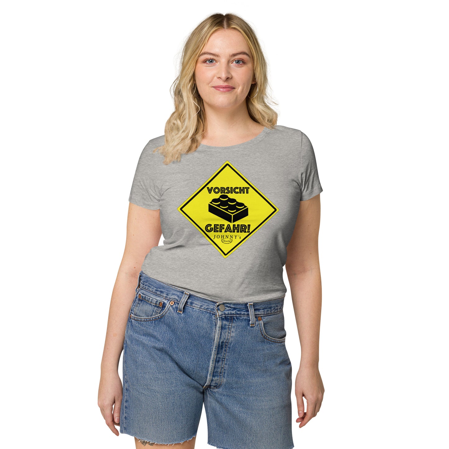 "Vorsicht Gefahr" Mädels T-Shirt